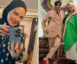 پیرسینگ میخیِ "بهاره رهنما" که انگاری ابروشو دوخت و دوز کرده؛ اکسسوریای هرکولشُ!