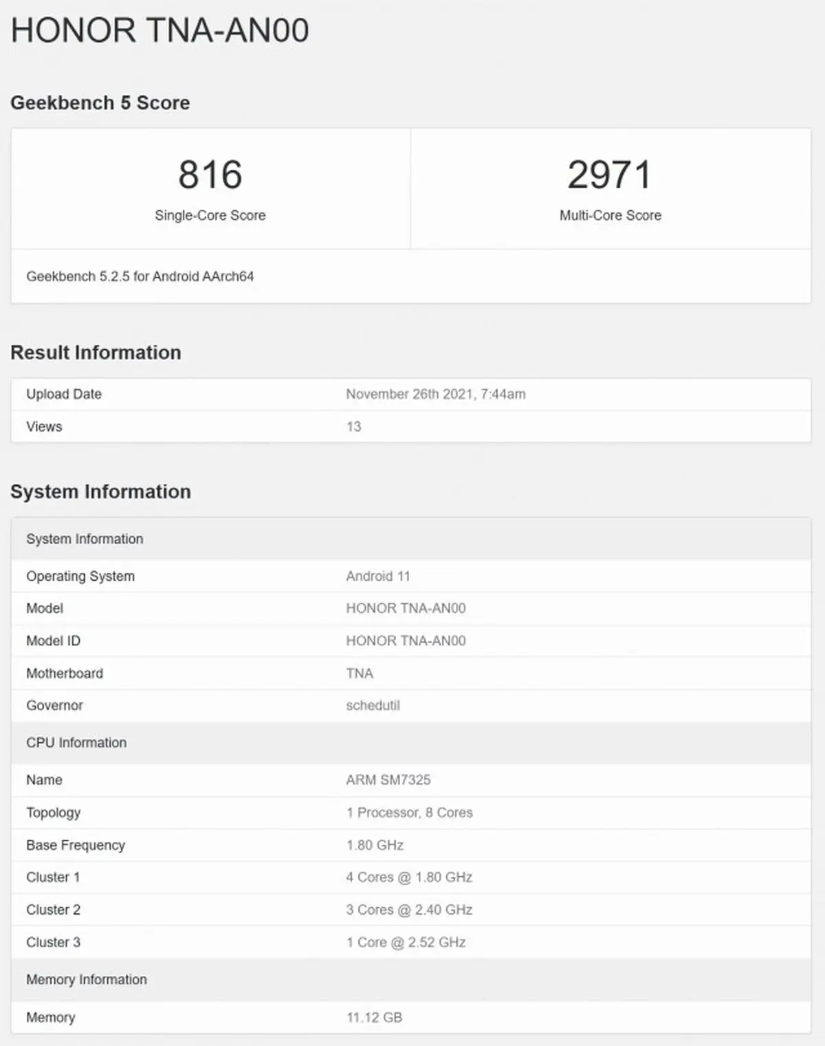 Honer60-GeekBench