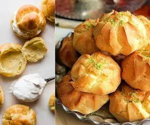 آموزش آشپزی؛ طرز تهیه نون خامه ای به سبک قنادها، پف دار و خوشمزه
