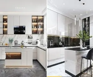 جدیدترین مدل های کابینت سفید مدرن / همراه با ذکر دلایلی که قانعت میکنه سفید بگیری