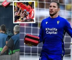 (ویدیو) ثبت لحظاتی عجیب در بازی کادیس – بارسلونا؛ حمله قلبی و تلاش گلر فداکار!