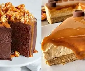طرز تهیه کیک کاراملی با پودر آماده / عطر و طعم این کیک خونگی بی نظیره