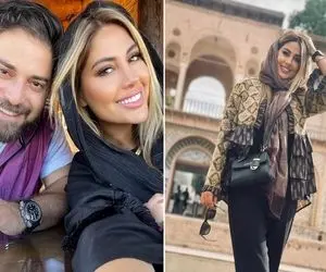 بابک جهانبخش و زنش تو یه چشم بهم زدن زیر و زبر شدن / هر تیپ خانومش انگار فشن شو