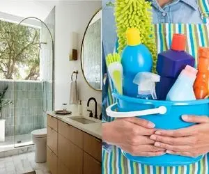 ترفند های خانه داری؛ حموم و سرویس بهداشتی رو جیرینگی مثه دسته گل تمیز و خوشگل کن