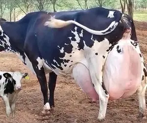 گاوهای باورنکردنی؛ اَمان از روزی که این گاو رو ندوشن میوفته زمین تکون نمیخوره