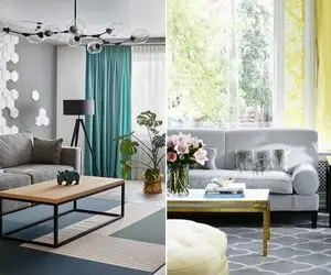 برای چیدمان لوکس ست کردن پرده خیلی مهمِ؛ این رنگ ها واسه مبلمان طوسی و خاکستری عالییَن