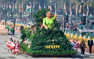 مراسم جشن سالیانه هندی ها در روز جمهوریت هندوستان