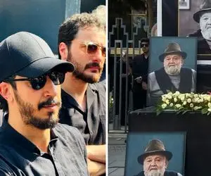 ویدیو| بهرام افشاری در تشییع «اکبر عبدی»