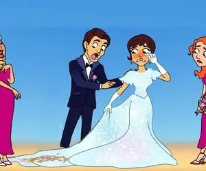 هوش تصویری؛ اگه ادعا میکنی که باهوشی بگو کدوم از این ساقدوش ها لباس عروس رو کثیف کرده؟