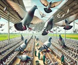  فرآوری کبوتر؛ با تزریق هورمون کفتر زینتی پرورش داده از نوع خوراکی میلیاردی ارزش داره