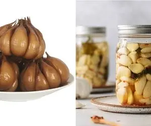 طرز تهیه سیر ترشی فوری خانگی / بهترین روش برای تهیه ترشی سیر با پوست و بدون پوست