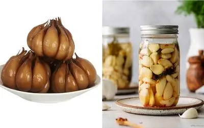 طرز تهیه سیر ترشی فوری خانگی / بهترین روش برای تهیه ترشی سیر با پوست و بدون پوست