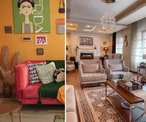 یه خونه متفاوت با رنگای دیده نشده میخوای؟ / دکوراسیون این خونه 120 متری ته همه خفناست