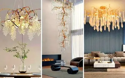 نمونه لوسترهای جدید 2025؛ انتخاب افرادی که خونه شون با قصر فرقی نداره