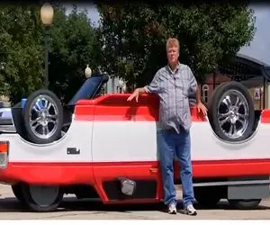 ماشین‌های غول پیکر؛ ماشینه رو برعکس کردن چرخاش رو هواست سرعتش بیشتر شده