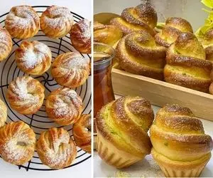 طرز تهیه نان شکری خوشمزه با پف زیاد / یه شیرینی لطیف با طعم عالی