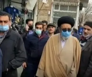 حضور امام جمعه تبریز در صف خرید مرغ