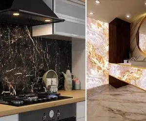 ماربل شیت سبکی لاکچری و هوشمندانه / چه پذیرایی چه دستشویی ماربل واسه دیوار ایده آله