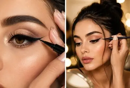 گام به گام مراحل خط چشم برای مبتدی ها؛ روش کشیدن خطوط صاف و طرح دار