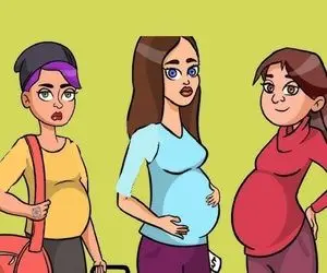 بازی فکری؛ اگه هوشت سر به فلک میکشه بگو کدوم از این خانومای باردار دزدی کرده؟