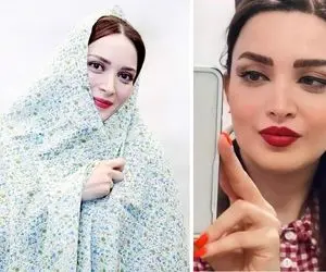 دلبری "بهنوش خانم" با لاک و رژ جیغش؛ عمل سانترال چه نشسته به لبش!