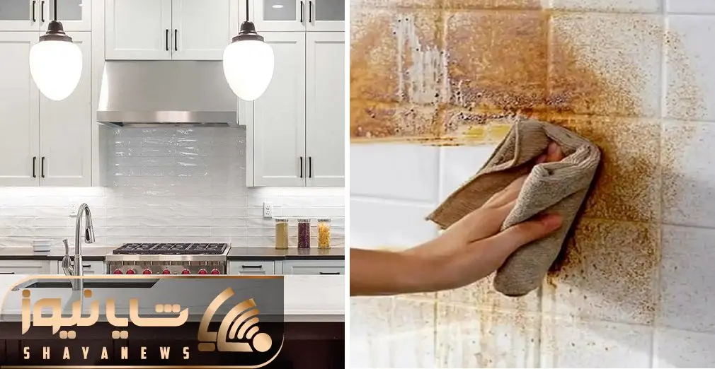 ترفندهای ساده برای تمیز کردن دیوارهای آشپزخونه / سه سوته دیوار پشت گاز رو برق بنداز