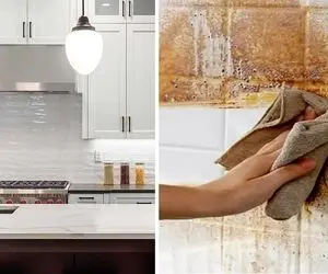 ترفندهای ساده برای تمیز کردن دیوارهای آشپزخونه / سه سوته دیوار پشت گاز رو برق بنداز