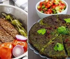 کدبانو جون از الان به فکر ناهار و شام فردات باش؛ پیشنهادم کوکو و کباب تابه ای اَعلاس