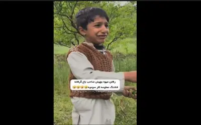 سکانس خندان/بچه ها رفتن قایمکی میوه بچینند صاحب باغ گرفتشون/حالا دارن همیدگرو لو میدن