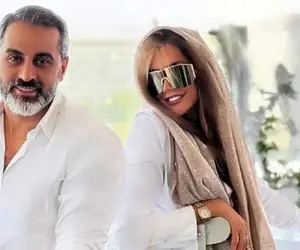 فوتوشات های جدید علیرام جذاب جو گندمی با همسر آنجلینای ایرانی به مناسبت سالگرد ازدواج