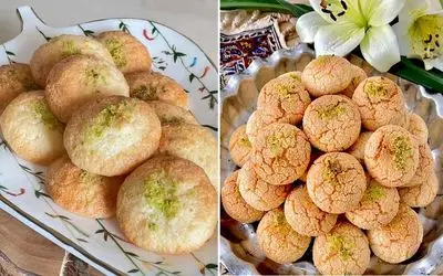 طرز تهیه شیرینی نارگیلی / خوشمزه ترین شیرینی که راحت و سریع آماده میشه