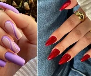 خانوم باید دستاشو با لاک ناخن جَوون و دلبر کنه / رنگ پوست سبزه و سفید اینارو میطلبن