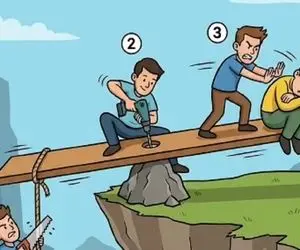 بازی فکری؛ اگه زدی برجک آوردی پایین بگو کدوم فرد نادان تر است؟