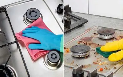 بهترین شوینده ها برای تمیز کردن و برق انداختن گاز / دیگر نیاز به سابیدن با اسکاج نیست