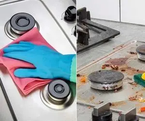 بهترین شوینده ها برای تمیز کردن و برق انداختن گاز / دیگر نیاز به سابیدن با اسکاج نیست