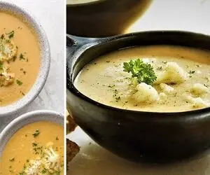 طرز تهیه سوپ گل کلم مقوی و خوشمزه / یه سوپ لطیف پاییزی که دلت رو میبره