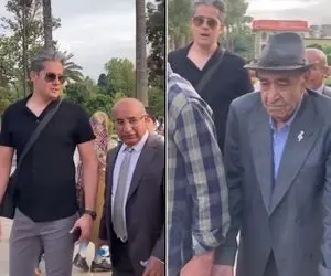 آواز ماندگار؛ آقاهه استاد ایرج  رو دید و یهو زد زیر آواز و آهنگ دمی از دیده رو خوند