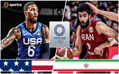 (ویدیو) خلاصه بازی بسکتبال ایران آمریکا در المپیک 2020 چهارشنبه 6 مرداد