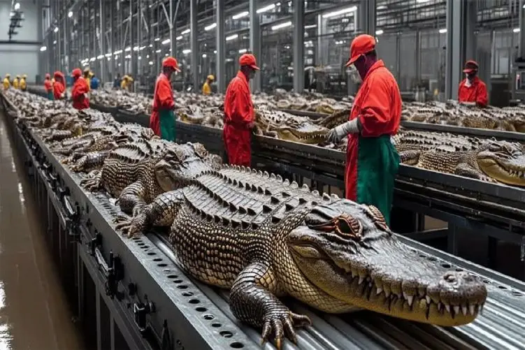 فرآوری تمساح؛ دنیای پرمخاطره پرورش کروکودیل