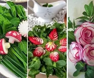 تزیین سبزی خوردن سر سفره؛ اینجوری شیک و تمام عیار پذیرایی کن تا نقل محافل باشی