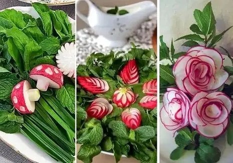 تزیین سبزی خوردن سر سفره؛ اینجوری شیک و تمام عیار پذیرایی کن تا نقل محافل باشی