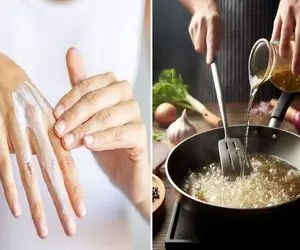 بهترین درمان سوختگی با روغن / وقت آشپزی که روغن رو دست و صورتت پاشید این کار رو کن