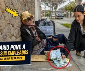 ویدیو دوربین مخفی؛ رئیس میلیونر میشه گدای کور تا صداقت کارمنداش رو امتحان کنه