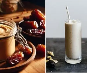 طرز تهیه اسموتی ارده و خرما / یه نوشیدنی خوشمزه و رژیمی که فول انرژیت میکنه