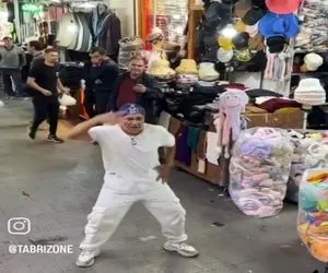 آواز شاد؛ مرد انگار بنزین سوپر زده جوری تو بازار با آهنگ خارجی تکنو رقصید مردم شوکن