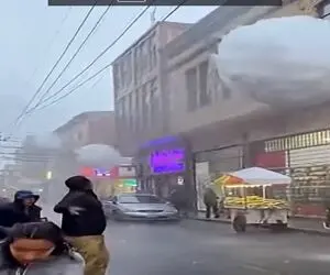 معماری طبیعت؛ آسمون به جا برف رو سر مردم موشک میندازه له شدن زیرش