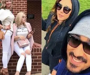 رضا قوچان نژاد همراه با همسر همیشه شل حجابش! +عکس