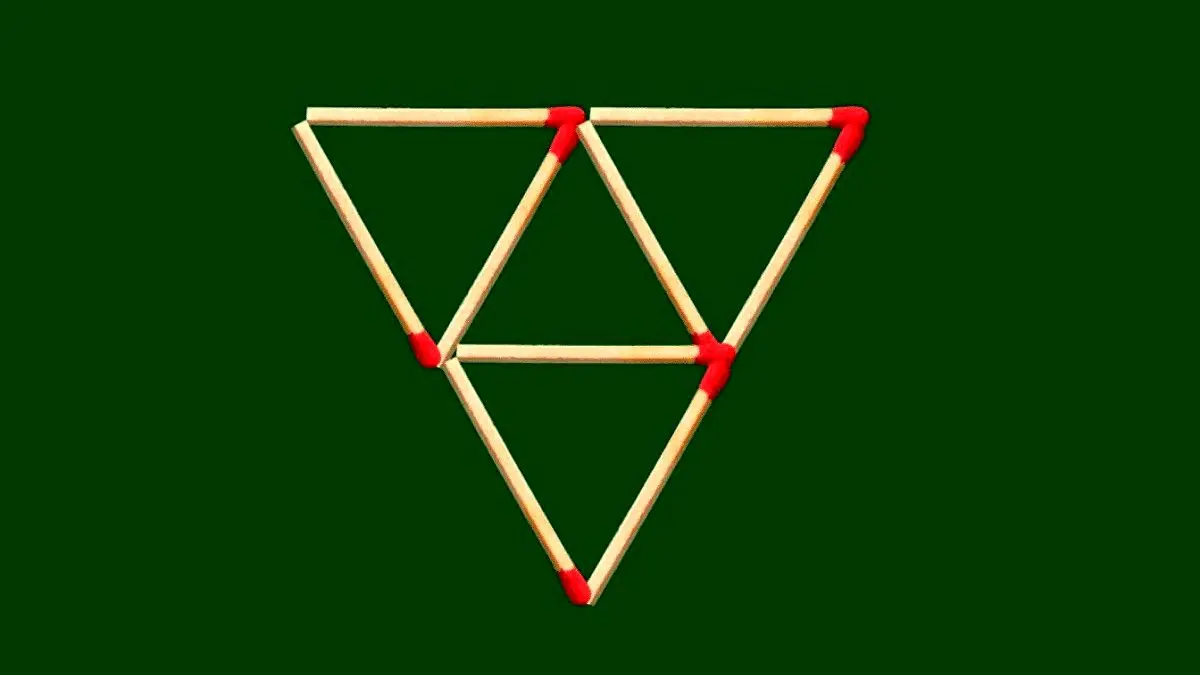 پاسخ-تست-هوش-درست-کردن-5-مثلث-3-تایی