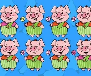 بازی فکری؛ فقط یه تیزبین واقعی و نه ادایی میتونه دوتا خوکچه مشابه رو تشخیص بده