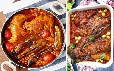 طرز تهیه خورشت غوره بادمجان بدون گوشت / سه سوته یه غذای عالی بپزید